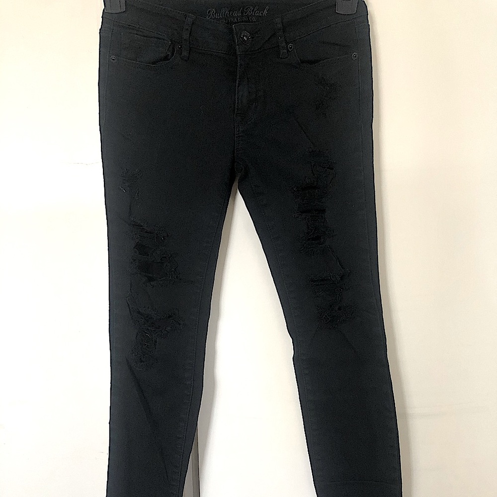 Bullhead Black Ripped Skinny Jeans